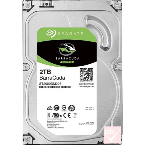 Seagate BarraCuda 2TB 3.5" SATA merevlemez