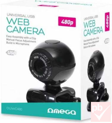 Platinet C15 480p webkamera mikrofonnal