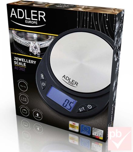 Adler AD3162 precíziós mérleg (750g / 0.1g) (ékszerész mérleg)