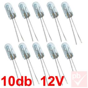 Rizsszem izzó 12V 0.05A T1 (10db)