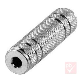 Jack toldó, 3.5mm, sztereó, fém, aljzat/aljzat