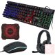 Forev FV-Q0809 RGB PC gamer szett (billentyűzet + egér + egérpad + headset)