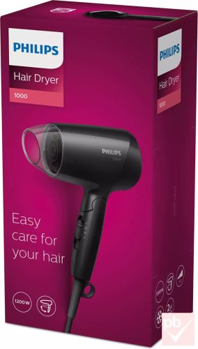 Philips Hair Dryer 1000 hajszárító (1200W, fekete)