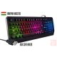 Meetion MT-K9320 RGB LED gaming billentyűzet (fekete, HUN)