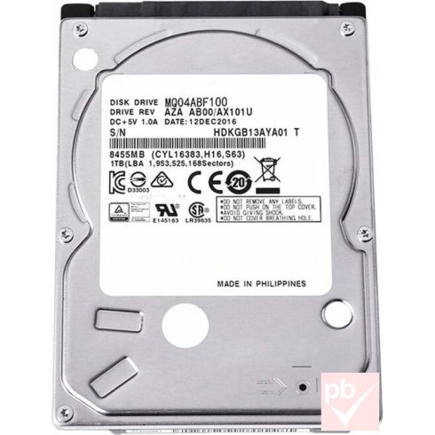 Toshiba 1TB 2.5" SATA merevlemez