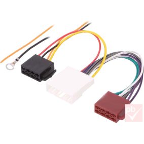   4CarMedia ZRS-AS-47B Fiat Mazda gyári csatlakozó aljzat -> 2x ISO dugó átalakító