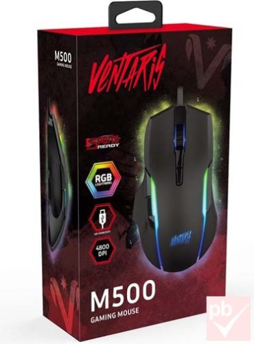 Ventaris M500 RGB LED USB gamer egér