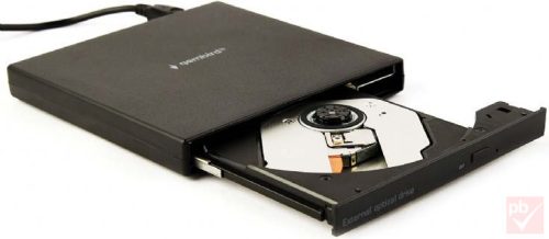 Gembird külső USB DVD író-olvasó meghajtó (fekete)