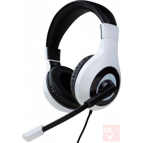 Bigben V1 PlayStation 4 / 5 + PC gaming headset (fekete-fehér)