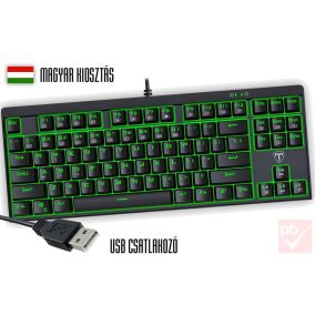   T-Dagger Corvette mechanikus 75% gaming billentyűzet (fekete, HUN, Blue Switch)
