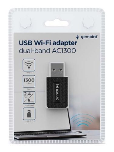 Gembird WNP-UA1300-03 AC1300 USB WiFi adapter