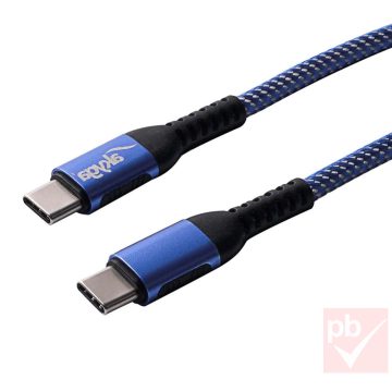 USB 2.0 C-C összekötő kábel 1.0m (PD, 100W)