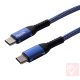 USB 2.0 C-C összekötő kábel 0.5m (PD, 100W)