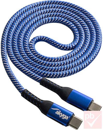 USB 2.0 C-C összekötő kábel 0.5m (PD, 100W)