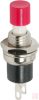 Nyomógomb, kerek, 1 körös, 2 láb, piros, 250V 1.5A