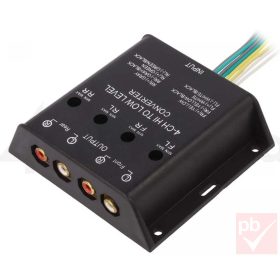 Autó hifi jelszint konverter (4 csatornás, 40W)