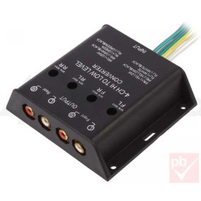 Autó hifi jelszint konverter (4 csatornás, 40W)