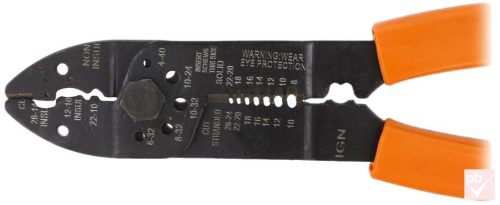 PG Tools blankoló, csavarvágó és saruzó fogó szigetelt kábelsarukhoz