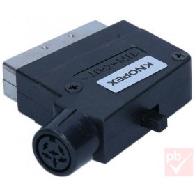 Video átalakító, Scart dugó - 6p. DIN aljzat