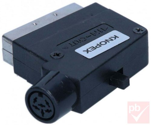 Video átalakító, Scart dugó - 6p. DIN aljzat