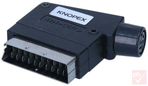 Video átalakító, Scart dugó - 6p. DIN aljzat