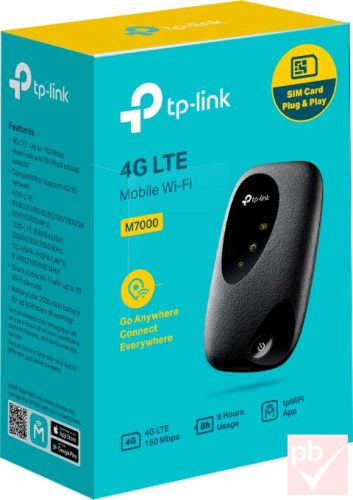 TP-Link M7000 4G LTE hordozható WiFi router