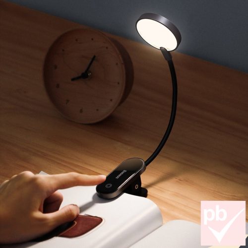 Baseus Comfort Reading Mini Clip Lamp LED lámpa, touch, beépített akkuval