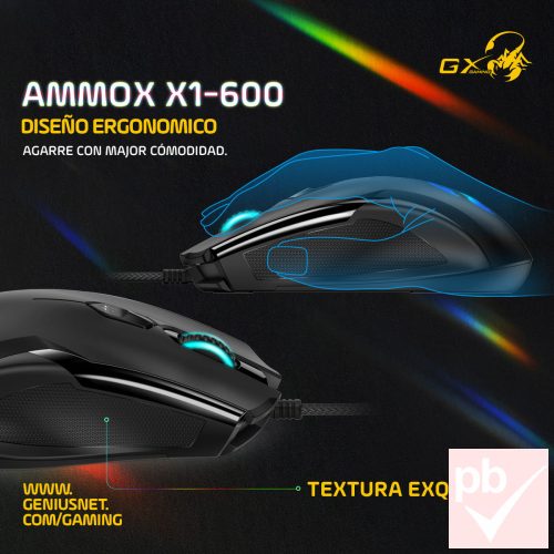 Genius Ammox X1-600 USB gaming egér