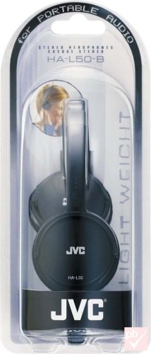 JVC összehajtható könnyű fejhallgató (fekete)