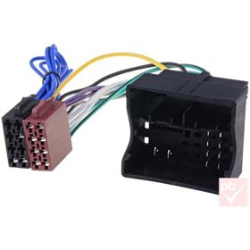   4CarMedia ZRS-AS-68B Audi, Seat gyári csatlakozó aljzat -> 2x ISO dugó átalakító