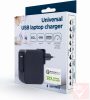 Gembird Universal USB Laptop Charger laptop töltő (USB A-C, 60W, PD, QC3.0)