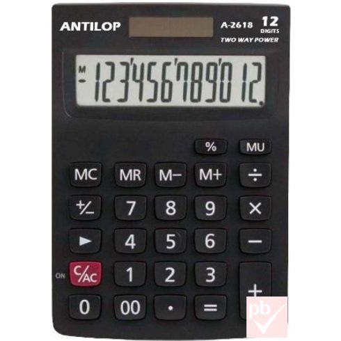 Antilop A-2618 asztali számológép (12 digit)