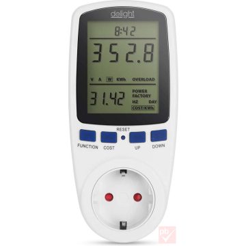   Delight fogyasztásmérő költségszámítással, kompakt kivitel, 240V AC
