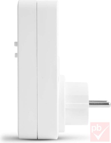 Delight 20298B digitális kapcsolóóra visszajelző LED-ekkel, 250V 16A