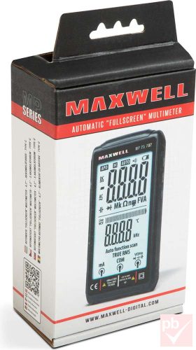 Maxwell 25702 automata "fullscreen" multiméter 4.2" kijelző, beépített akkuval