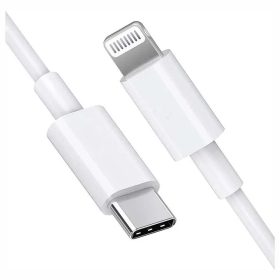 USB 2.0 C-Lightning összekötő kábel, fehér, 20W, 1.0m