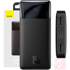   Baseus Bipow PB37 hordozható akkumulátor, powerbank (10000mAh, fekete)