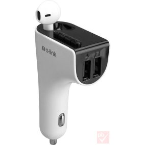   S-Link Bluetooth FM transzmitter + vezeték nélküli mono headset