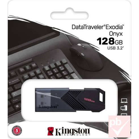 Kingston DataTraveler Exodia Onyx 128GB pendrive (Type-A, USB 3.2)