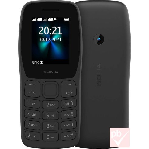 Nokia 110 fekete DualSIM kártyafüggetlen mobiltelefon (bemutató darab)