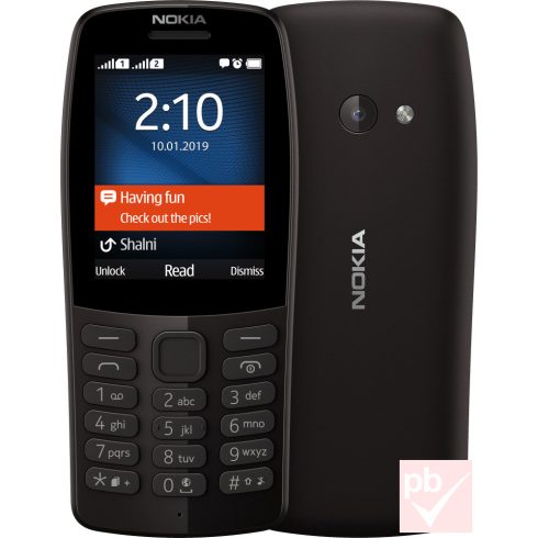 Nokia 210 DualSIM fekete kártyafüggetlen mobiltelefon (bemutató darab)