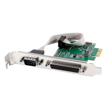   Gembird PCI-Express bővítőkártya (1x serial RS232 9p., 1x LPT 25p.)