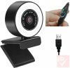 Platinet 2K LED Ring webkamera beépített mikrofonnal