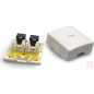 RJ45 fali doboz, 2db 8P8C aljzat, Cat6, műanyag, fehér