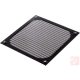 Ventilátor rács, 140x140mm, fekete, fém