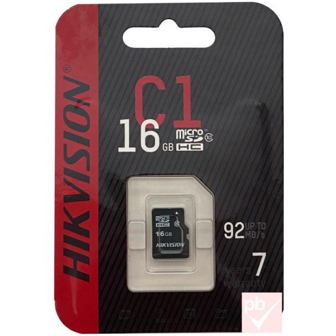 Hikvision 16GB Class10 micro SD memóriakártya