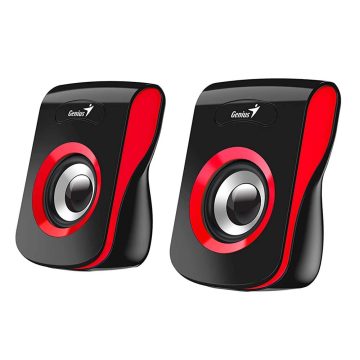Genius SP-Q180 2.0 USB hangszóró pár (fekete-piros)