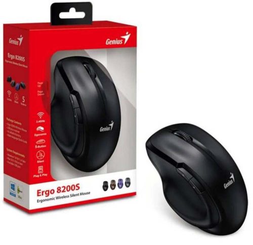 Genius Ergo 8200s Silent vezeték nélküli egér (fekete)