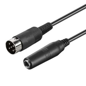   Audio átalakító, DIN 5p. dominó dugó - Jack 6.3mm sztereó aljzat