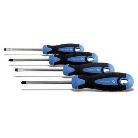   Högert HT1S094 4db-os csavarhúzó készlet (S2 acél, PH1, PH2, lapos)